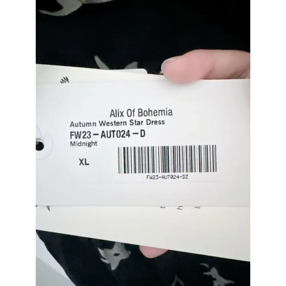 Alix of Bohemia Autumn Western Star Dress XL - Picture 11 of 11